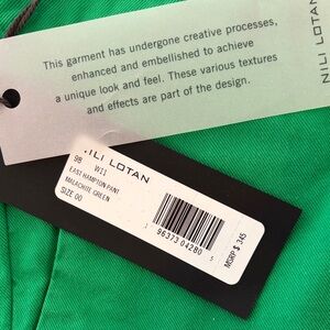 NWT Nili Lotan East Hampton Pant in Rich Green! SOLD OUT Everywhere! Perfect.